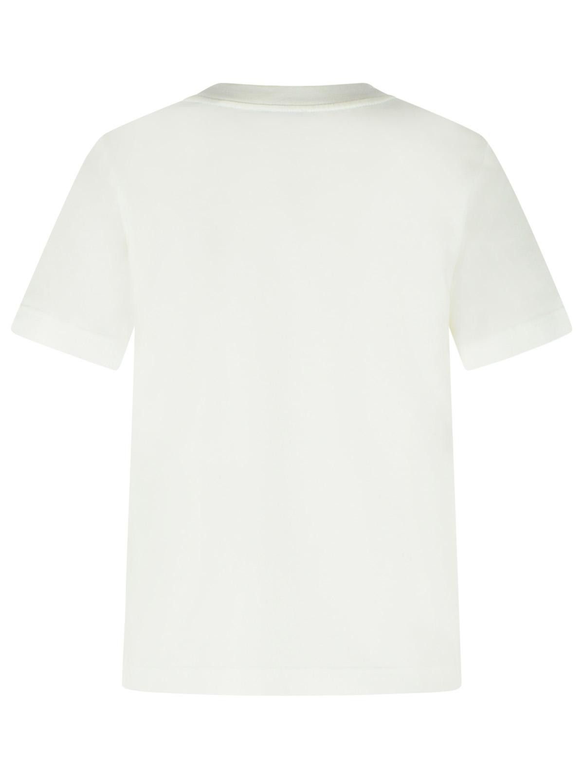 Burberry BURBERRY White Cotton T-Hsirt Size S / US 4 / IT 40 - 3 Thumbnail