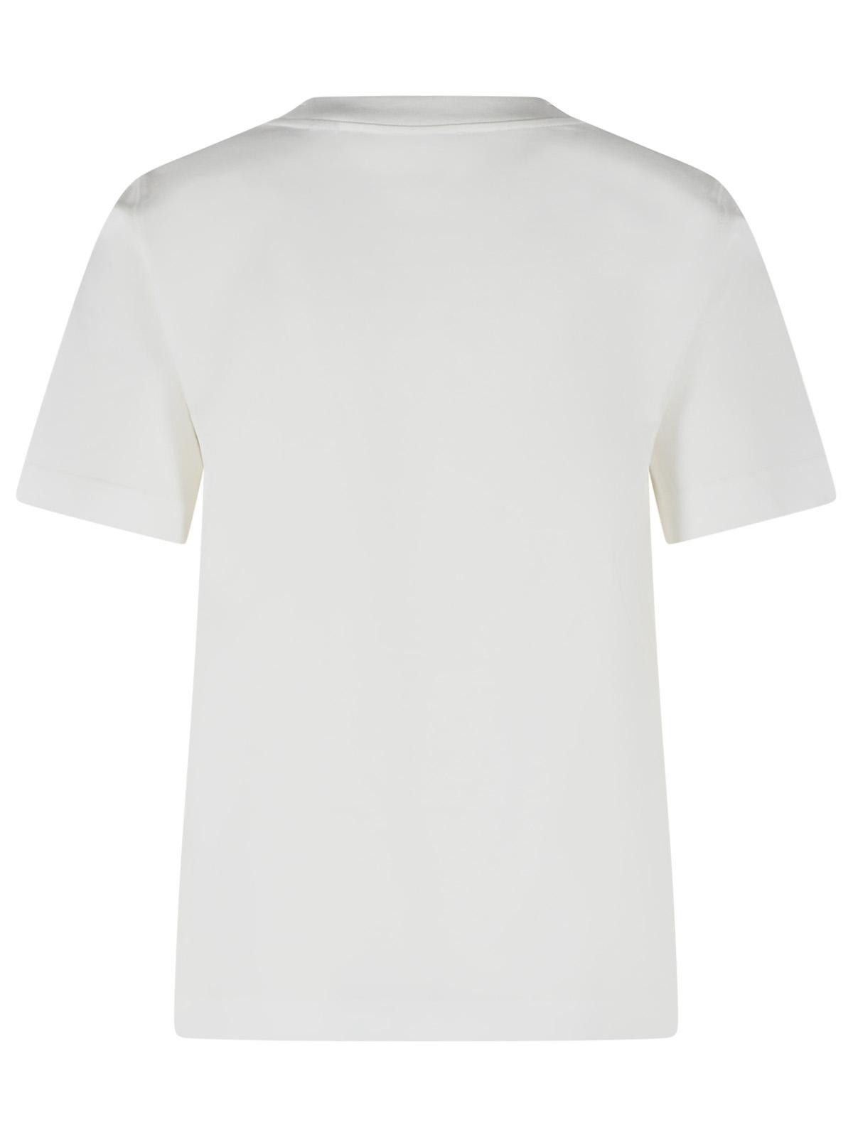 Burberry BURBERRY White Cotton T-Shirt Size S / US 4 / IT 40 - 3 Thumbnail