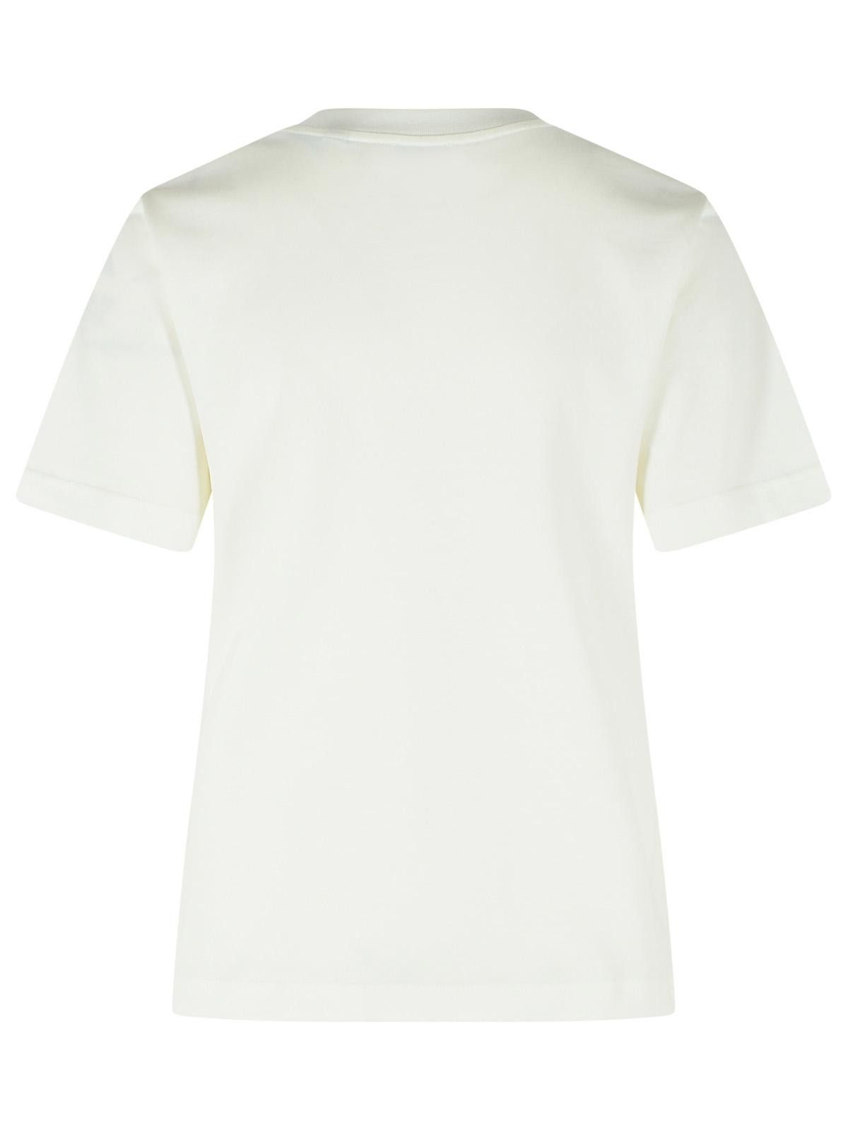 BURBERRY 'Frankie' White Cotton T-Shirt