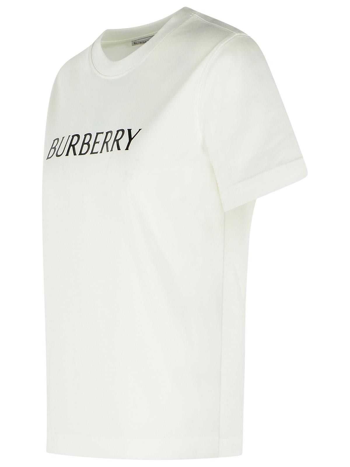 BURBERRY 'Frankie' White Cotton T-Shirt