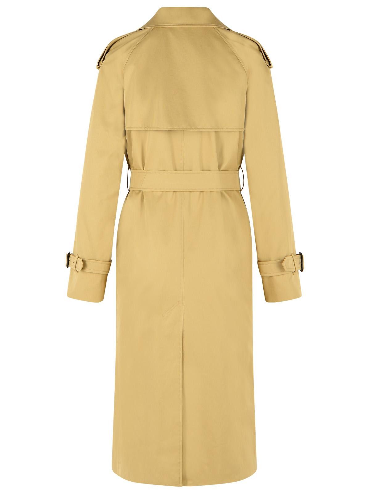 Burberry BURBERRY Long Beige Cotton 'Castleford' Trench Coat Size XS / US 0-2 / IT 36-38 - 3 Thumbnail