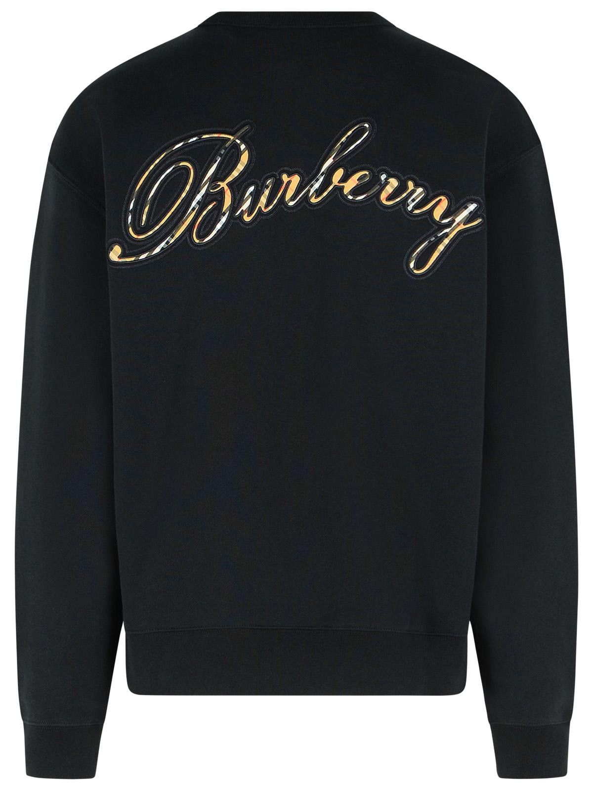 Burberry BURBERRY 'Rowan' Black Cotton Sweatshirt Size US XL / EU 56 / 4 - 3 Thumbnail