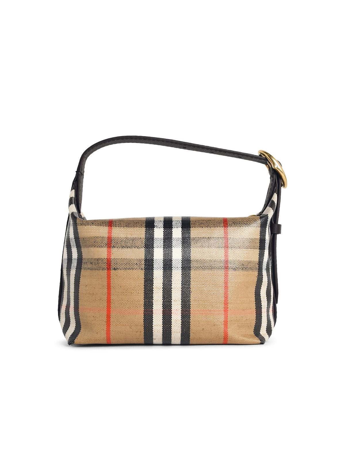 Burberry BURBERRY 'Highlands' Mini Boreson In Beige Sand Cotton Blend Size ONE SIZE - 3 Thumbnail