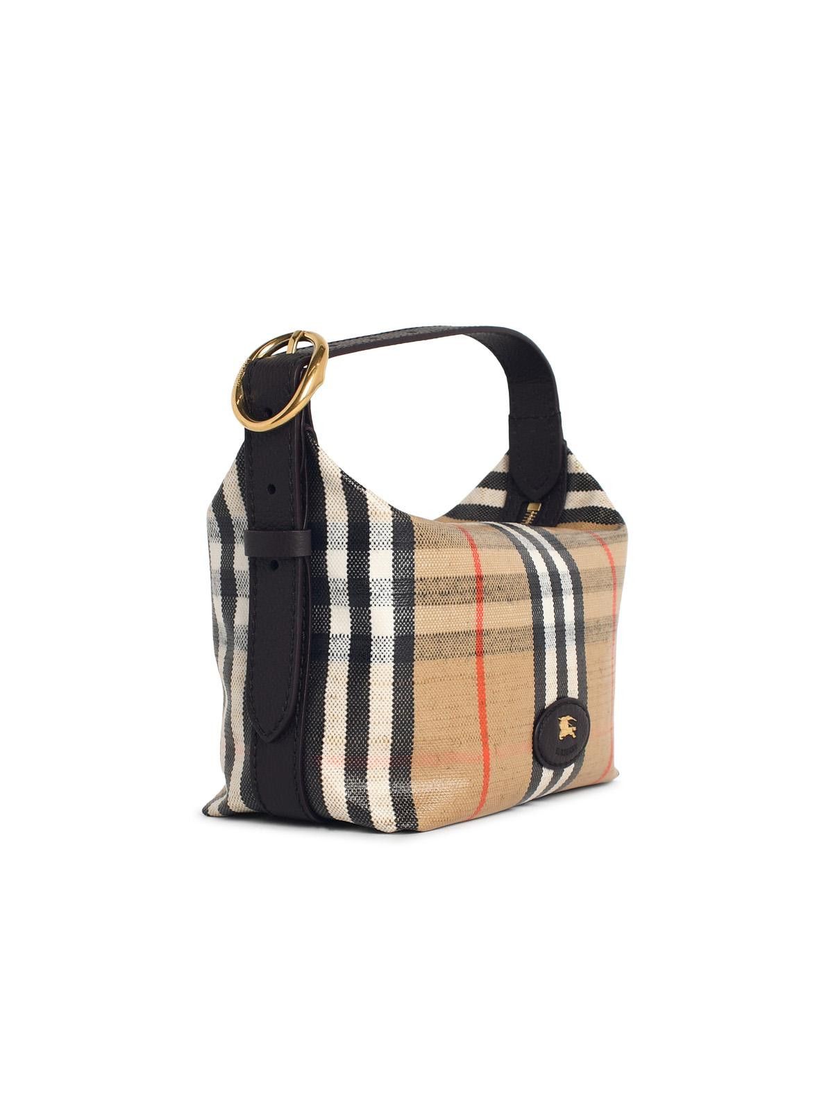 Burberry BURBERRY 'Highlands' Mini Boreson In Beige Sand Cotton Blend Size ONE SIZE - 2 Thumbnail