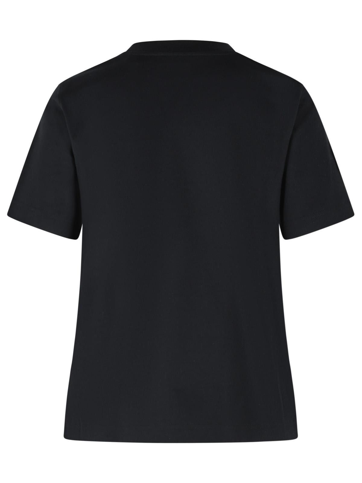Burberry BURBERRY Black Cotton T-Shirt Size L / US 10 / IT 46 - 3 Thumbnail