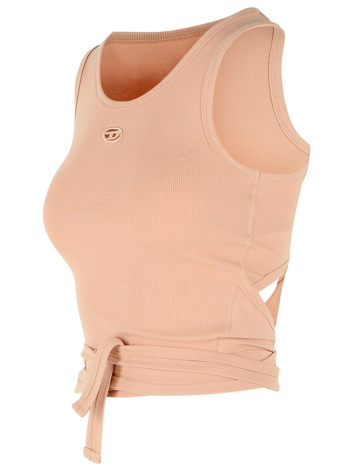 Diesel DIESEL 'Anky' Pink Cotton Tank Top Size M / US 6-8 / IT 42-44 - 2 Thumbnail