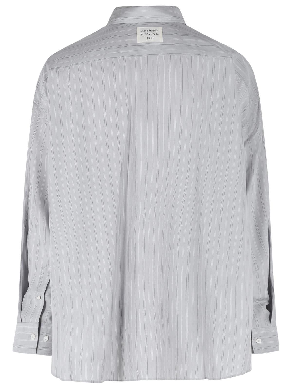 Acne Studios ACNE STUDIOS Grey Lyocell Shirt Size US M / EU 48-50 / 2 - 3 Thumbnail