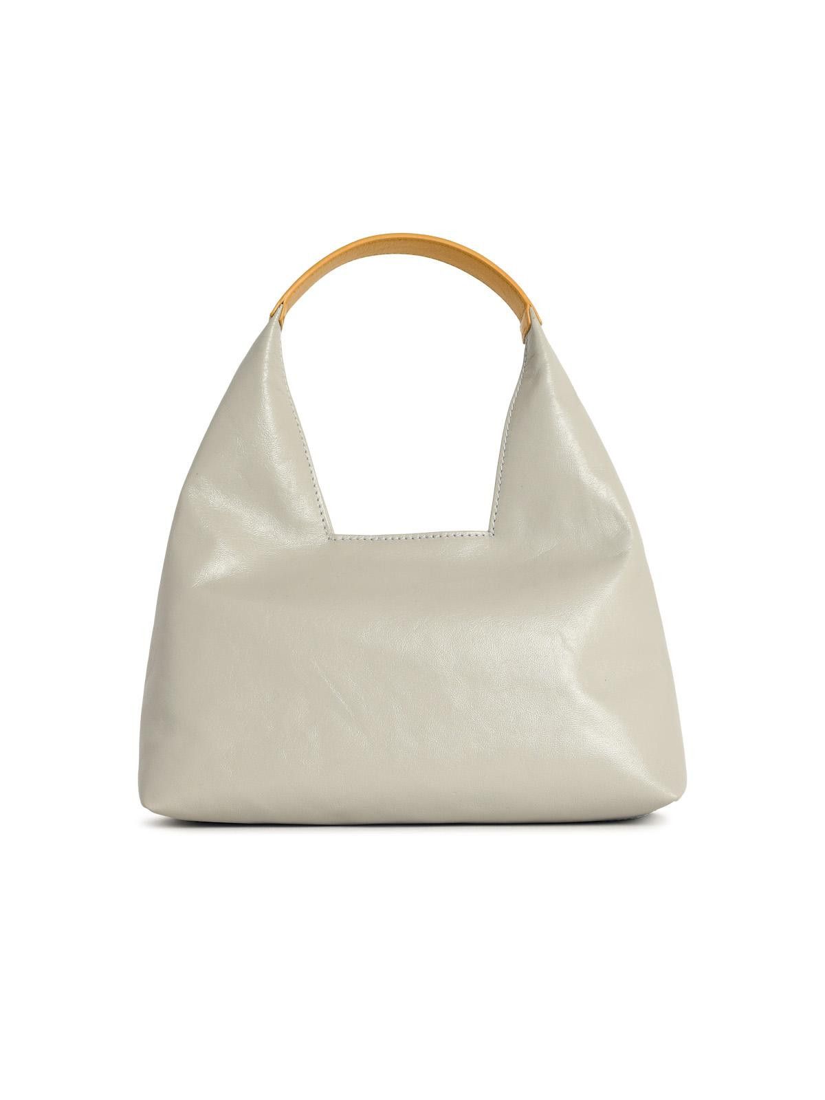 Marni MARNI 'Trapeze' Mini Grey Leather Handbag Size ONE SIZE - 3 Thumbnail