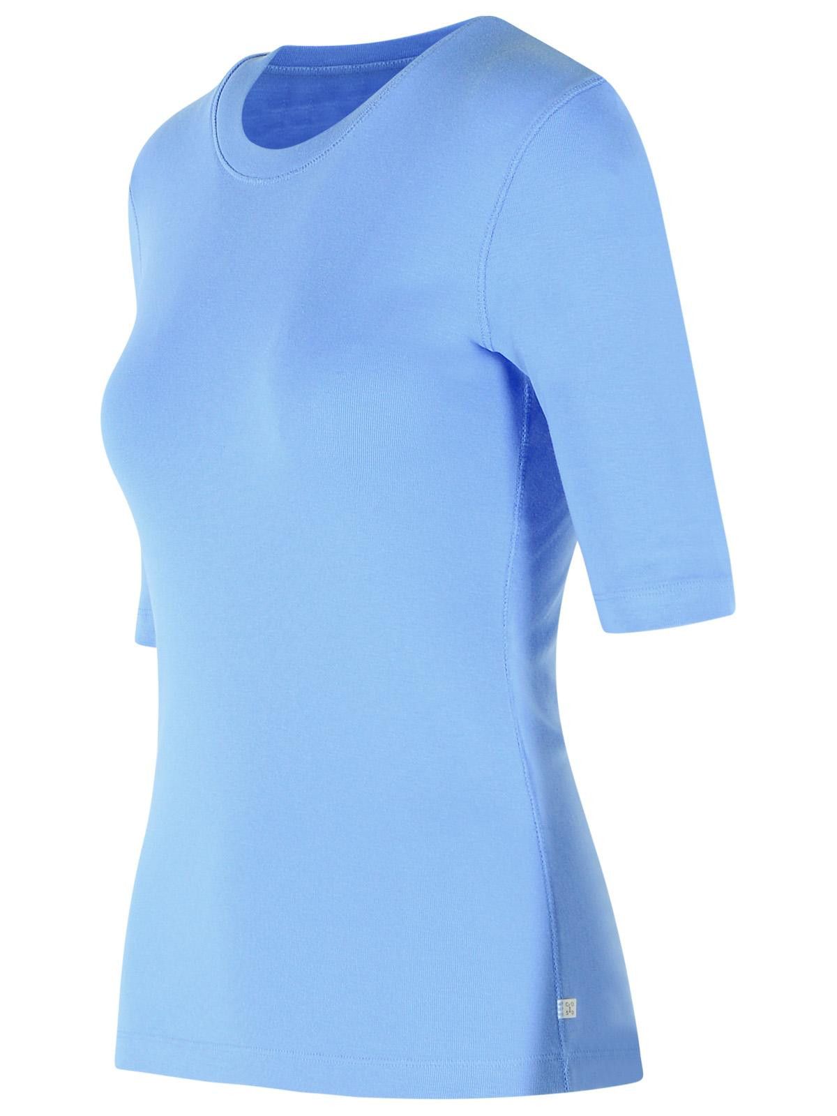 CLOSED CLOSED Light Blue Cotton Blend T-Shirt Size S / US 4 / IT 40 - 2 Thumbnail