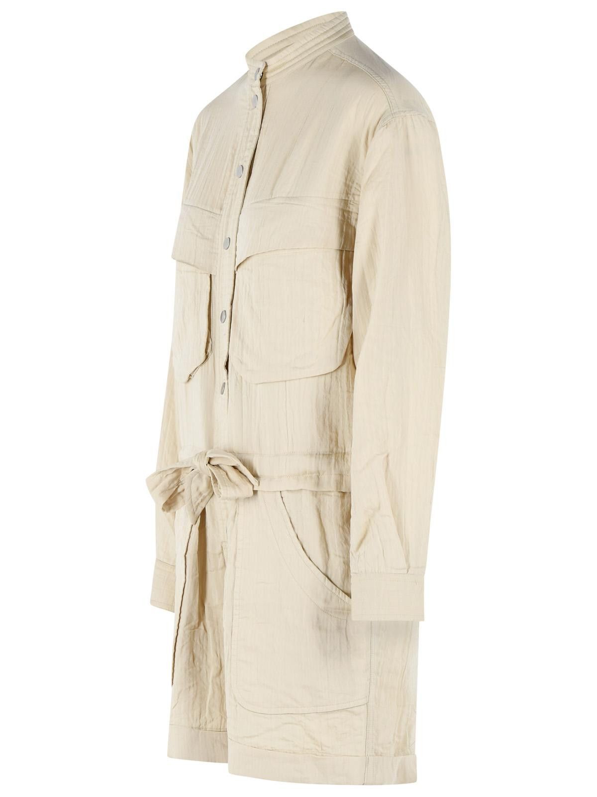 Isabel Marant Etoile ISABEL MARANT ETOILE 'Betyna' One-Piece Jumpsuit In Beige Cotton Blend Size M / US 6-8 / IT 42-44 - 2 Thumbnail