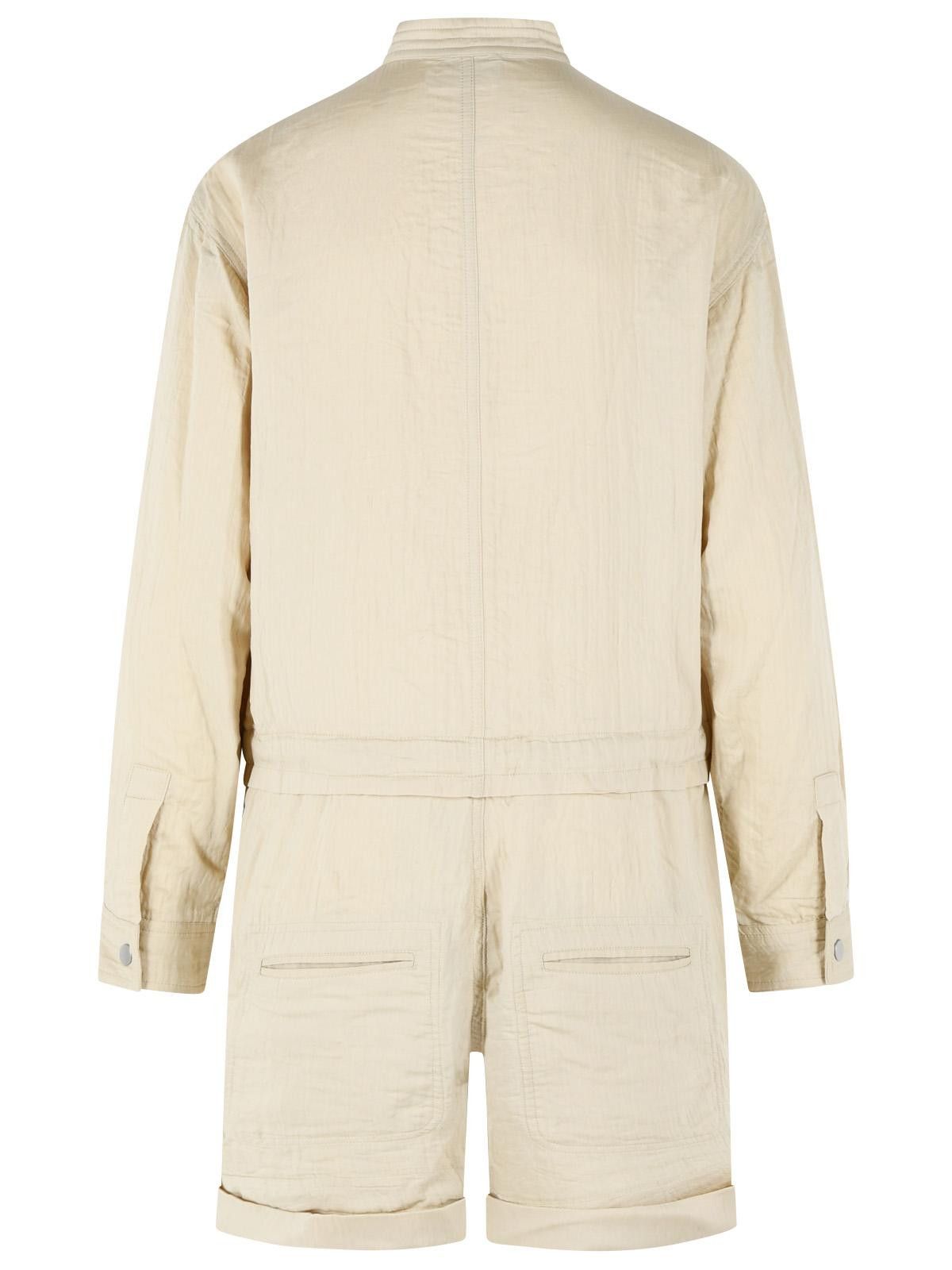Isabel Marant Etoile ISABEL MARANT ETOILE 'Betyna' One-Piece Jumpsuit In Beige Cotton Blend Size M / US 6-8 / IT 42-44 - 3 Thumbnail