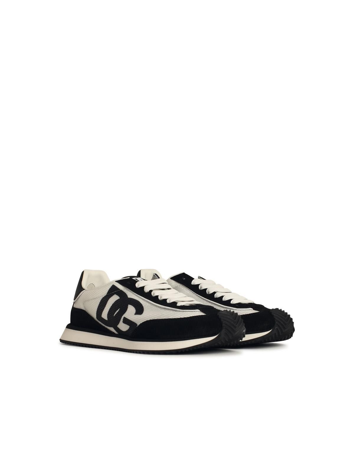 Dolce & Gabbana DOLCE & GABBANA 'Cushion' White Leather Blend Sneakers Size US 13 / EU 46 - 2 Thumbnail
