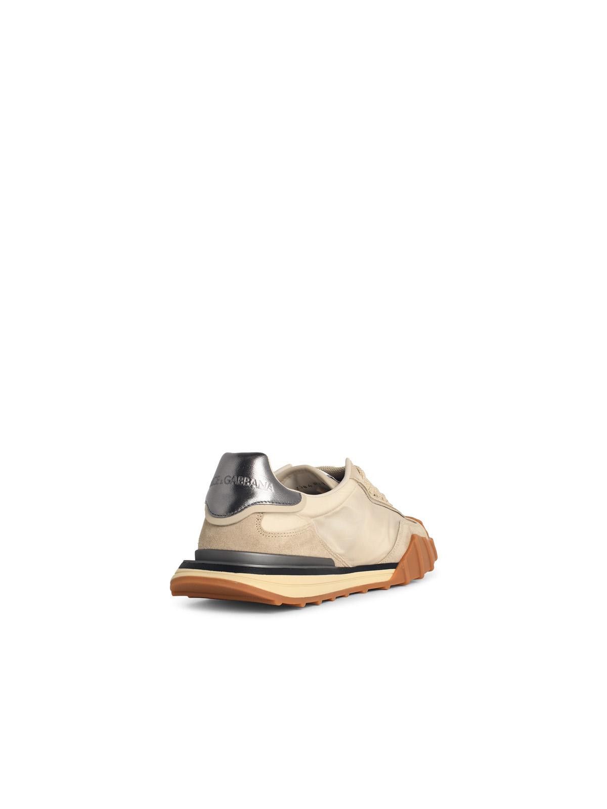 Dolce & Gabbana DOLCE & GABBANA 'Cushion' Beige Leather Blend Sneakers Size US 8 / EU 41 - 3 Thumbnail