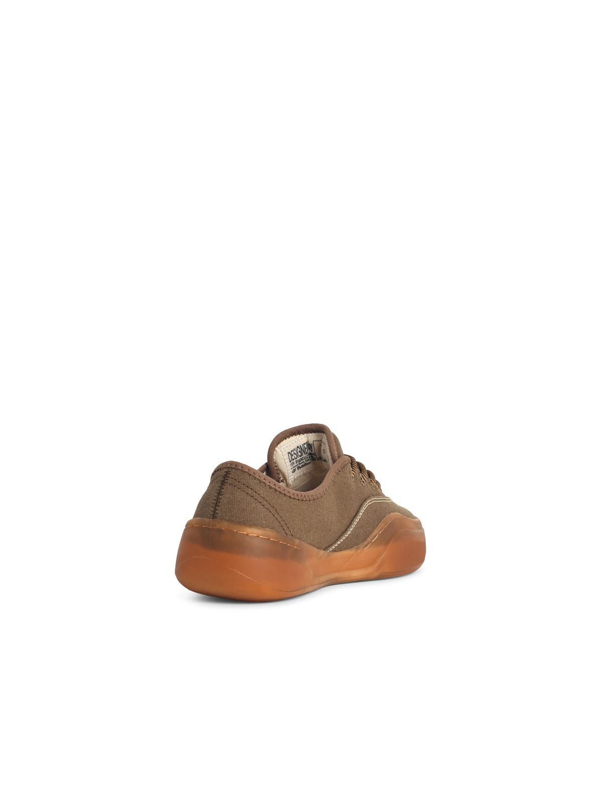 ERL ERL 'Coupes' Mud-Colored Cotton Sneakers Size US 11 / EU 44 - 3 Thumbnail