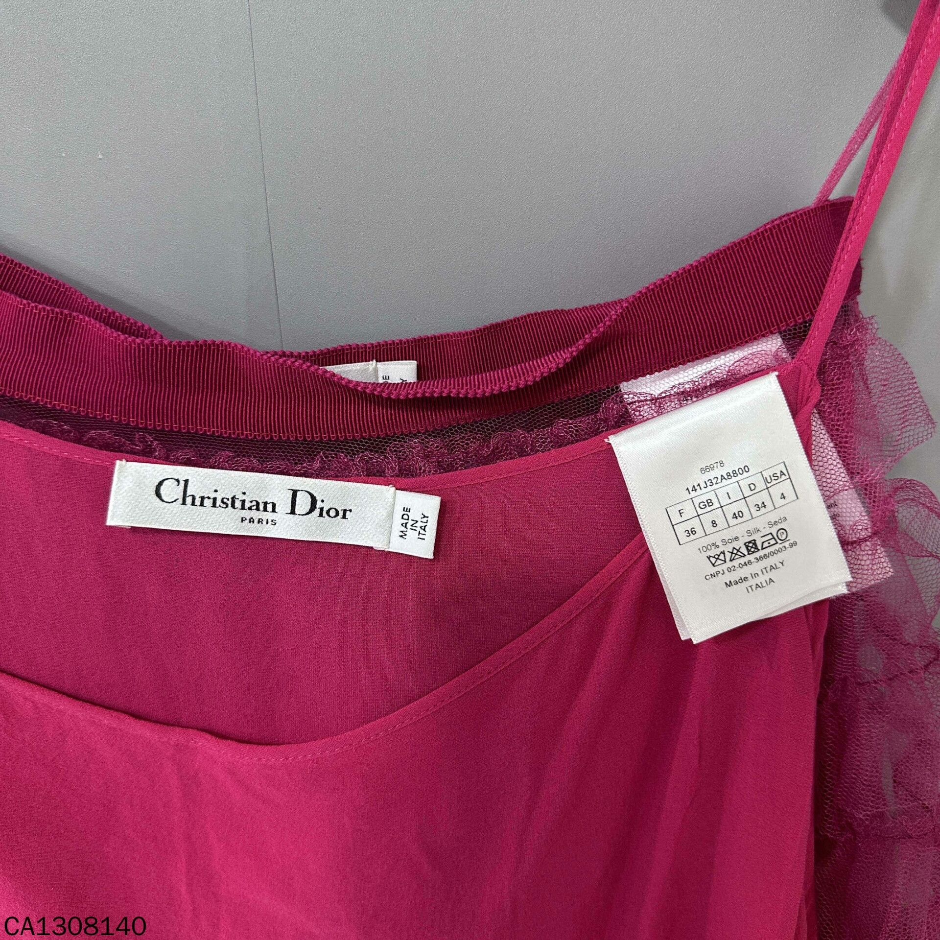 Dior Dior Pink Double-Layer Tulle Skirt Size 36" / US 14 / IT 50 - 5 Thumbnail