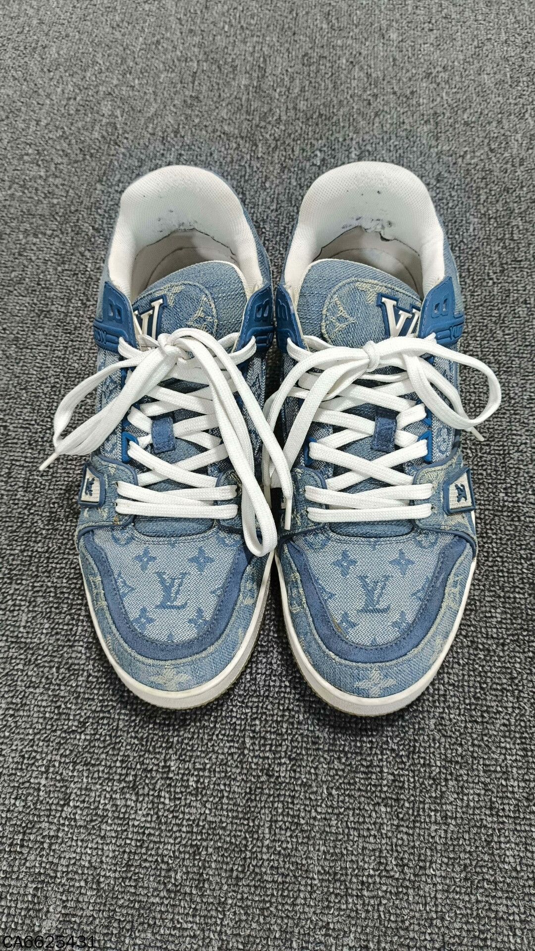 Louis Vuitton Louis Vuitton Blue Denim Trainer Size US 6 / EU 39 - 6 Thumbnail