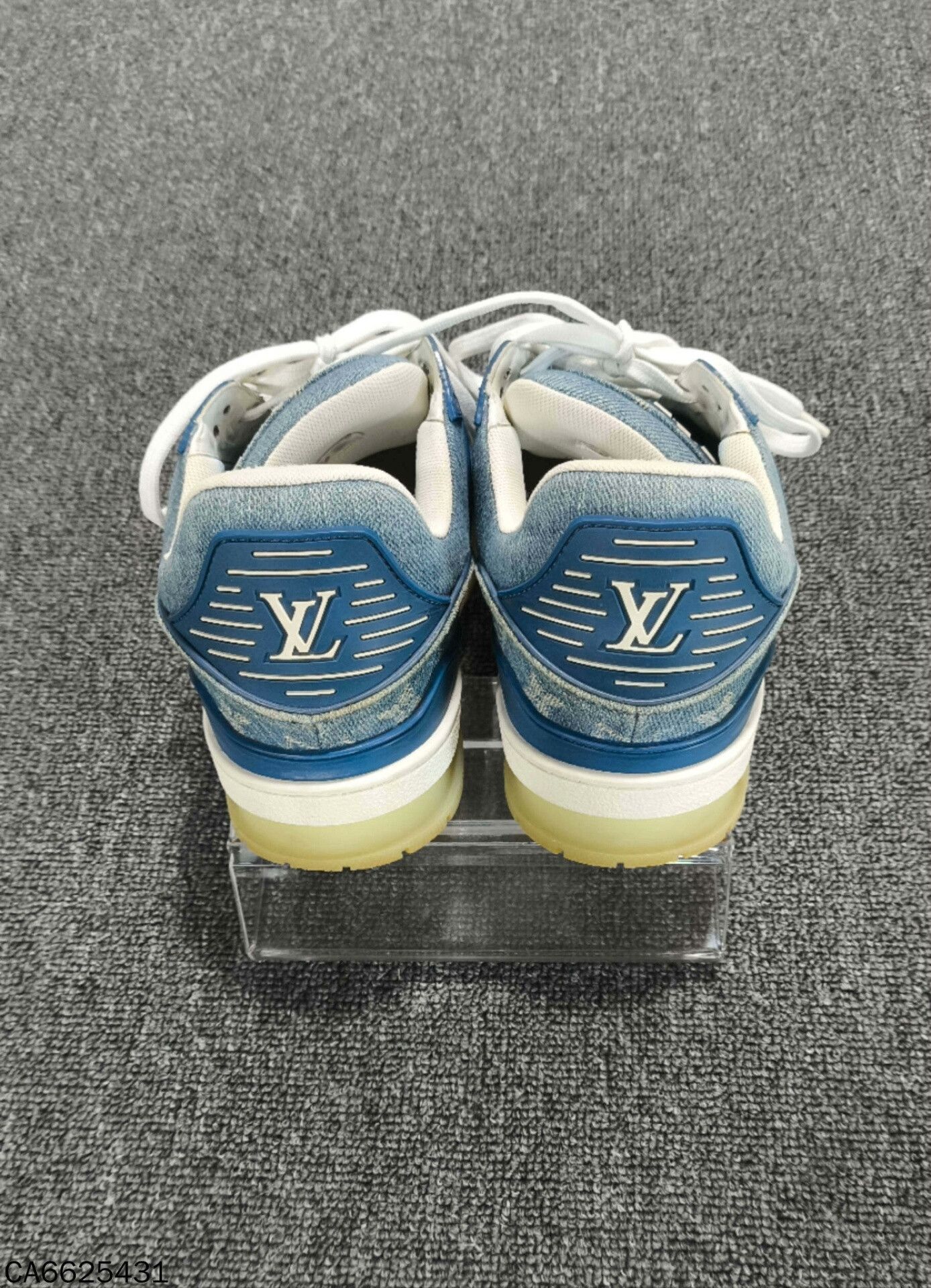 Louis Vuitton Louis Vuitton Blue Denim Trainer Size US 6 / EU 39 - 5 Thumbnail