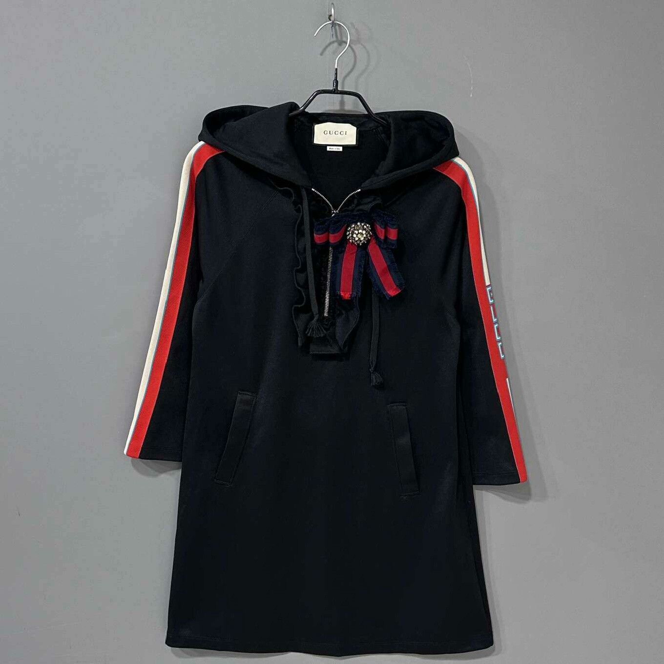 Gucci Gucci Black Logo Letter Dress Size XS / US 0-2 / IT 36-38 - 2 Thumbnail