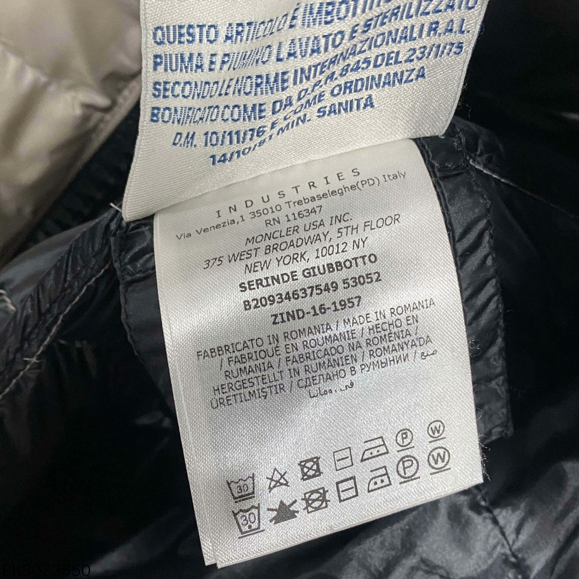 Moncler Moncler Serinde Logo Down Jacket Size S / US 4 / IT 40 - 5 Thumbnail