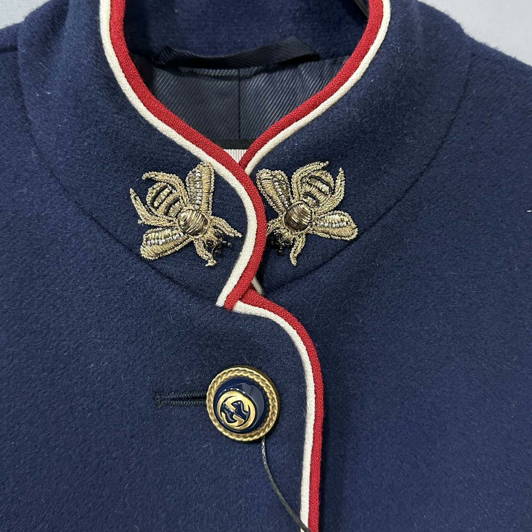 Gucci Gucci Classic Double G Button Bee Coat Size S / US 4 / IT 40 - 4 Thumbnail