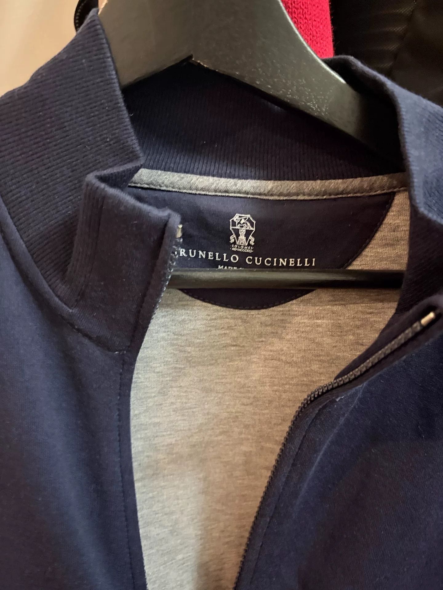 Brunello Cucinelli Brunello Cucinelli Solid Turtleneck Zip Sweater Size US L / EU 52-54 / 3 - 2 Thumbnail