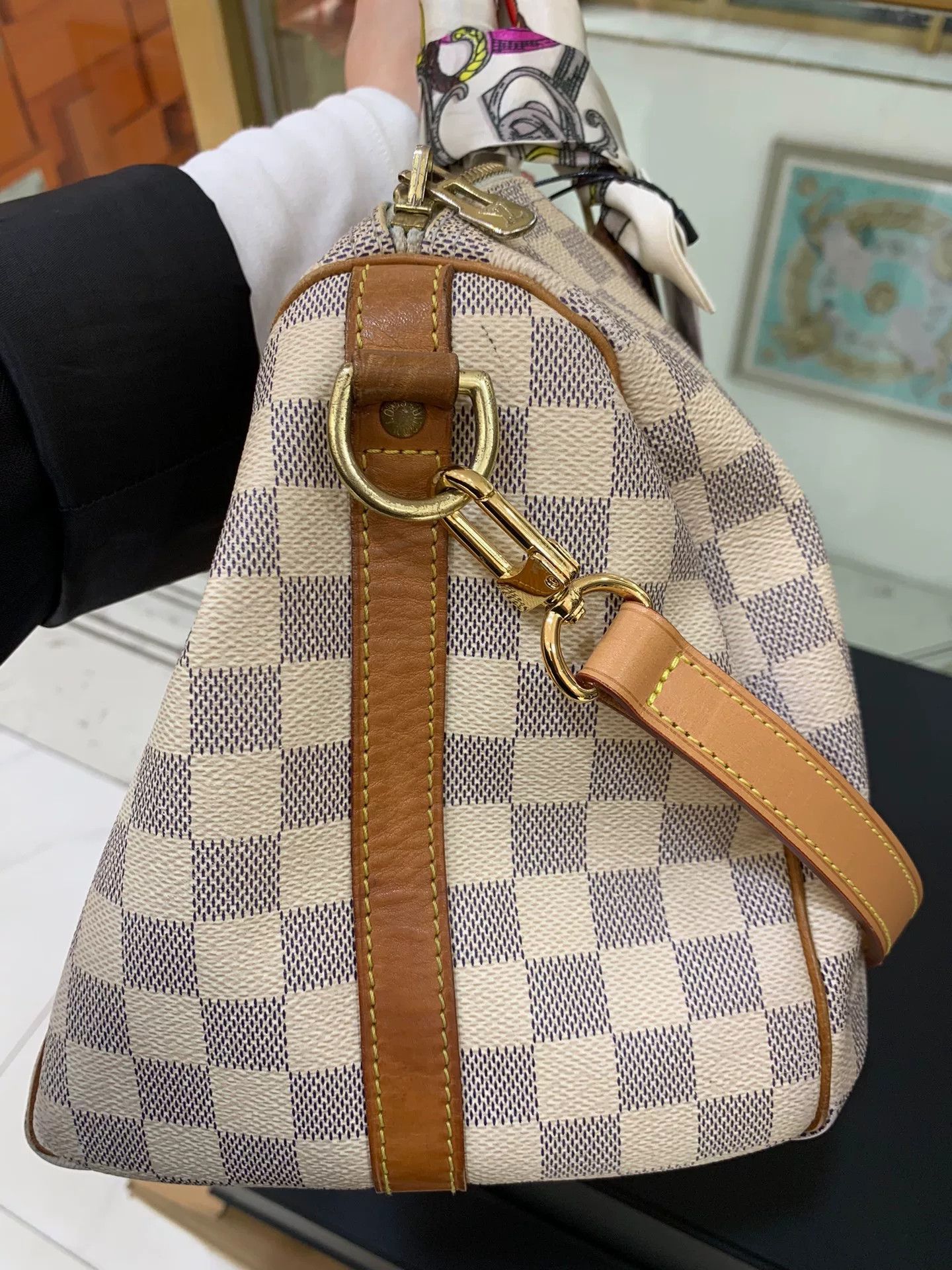 Louis Vuitton Louis Vuitton Speedy 30 White Damier Size ONE SIZE - 5 Thumbnail
