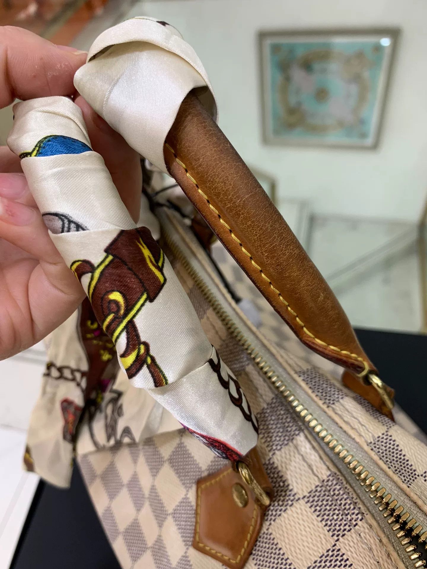 Louis Vuitton Louis Vuitton Speedy 30 White Damier Size ONE SIZE - 4 Thumbnail