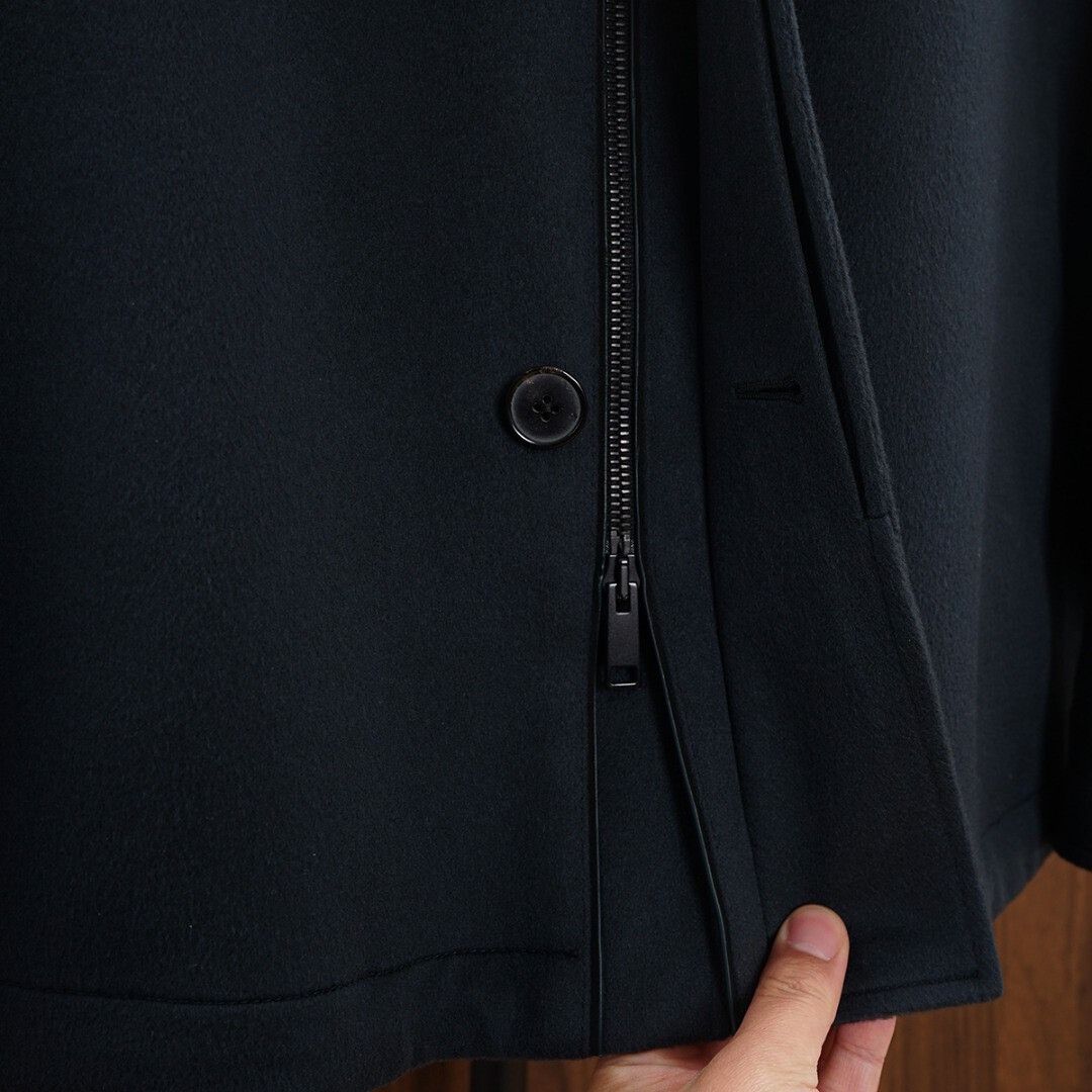Ermenegildo Zegna ZEGNA Hooded Cashmere Jacket for Autumn Size US L / EU 52-54 / 3 - 5 Thumbnail