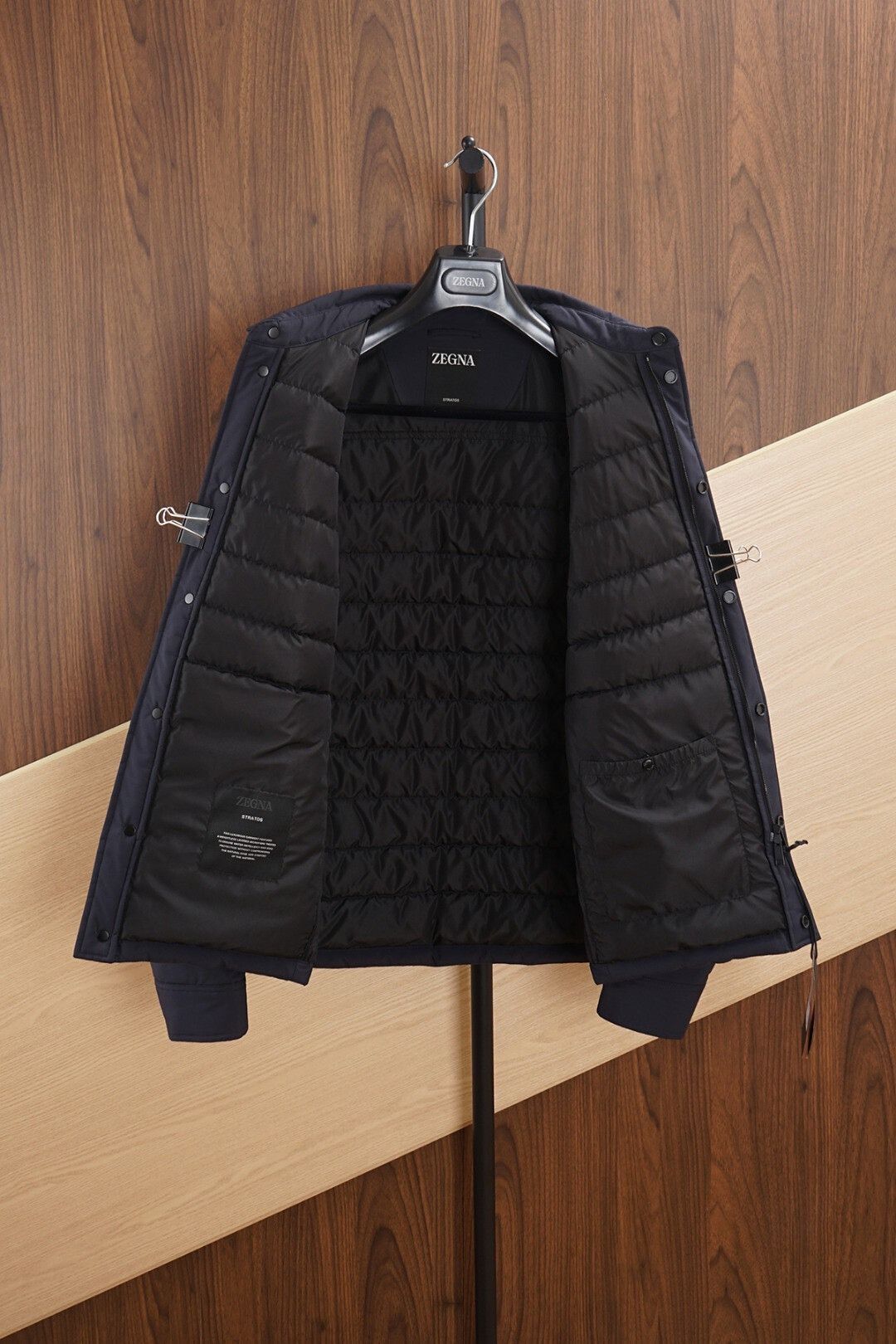 Ermenegildo Zegna ZEGNA Stratos Down Jacket Navy Blue Size US M / EU 48-50 / 2 - 3 Thumbnail
