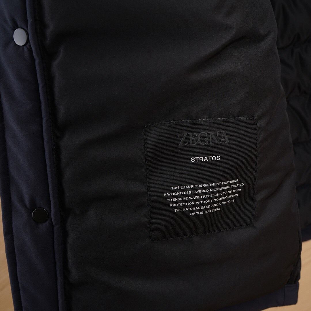 Ermenegildo Zegna ZEGNA Stratos Down Jacket Navy Blue Size US M / EU 48-50 / 2 - 8 Thumbnail