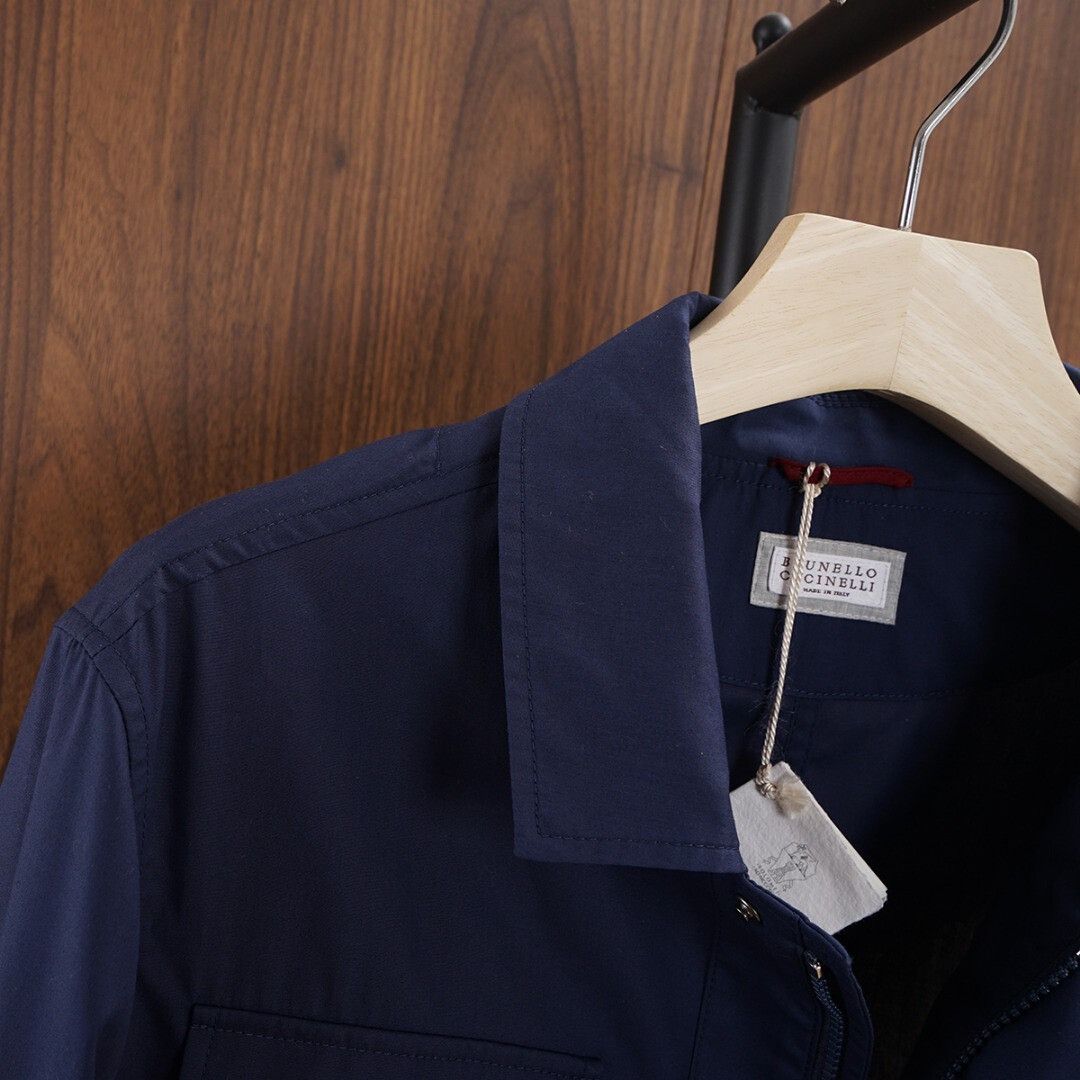 Brunello Cucinelli Brunello Cucinelli Men's Jacket in Navy Size US M / EU 48-50 / 2 - 4 Thumbnail
