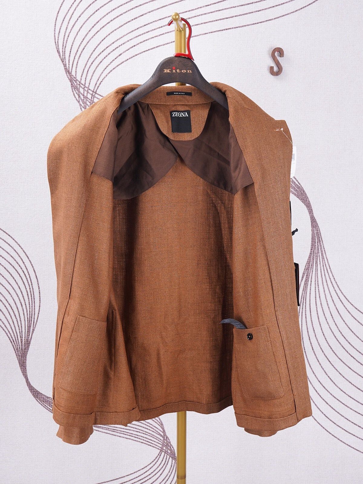 Ermenegildo Zegna ZEGNA New Silk Linen Jacket Size US L / EU 52-54 / 3 - 3 Thumbnail