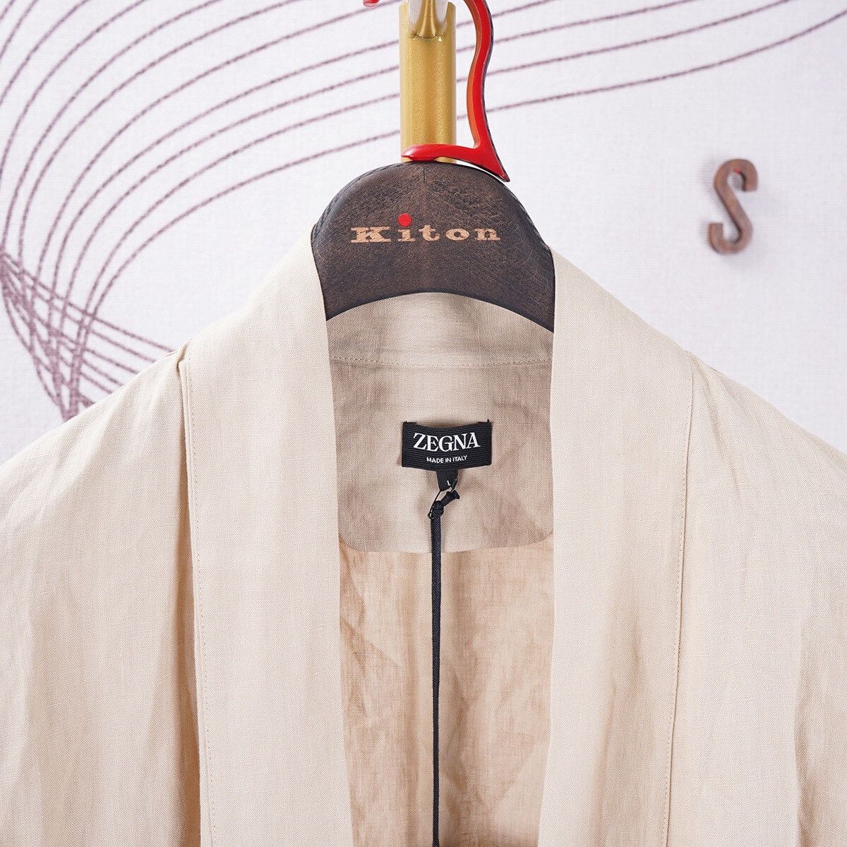 Ermenegildo Zegna ZEGNA Lightweight Linen Robe Jacket Size US L / EU 52-54 / 3 - 4 Thumbnail
