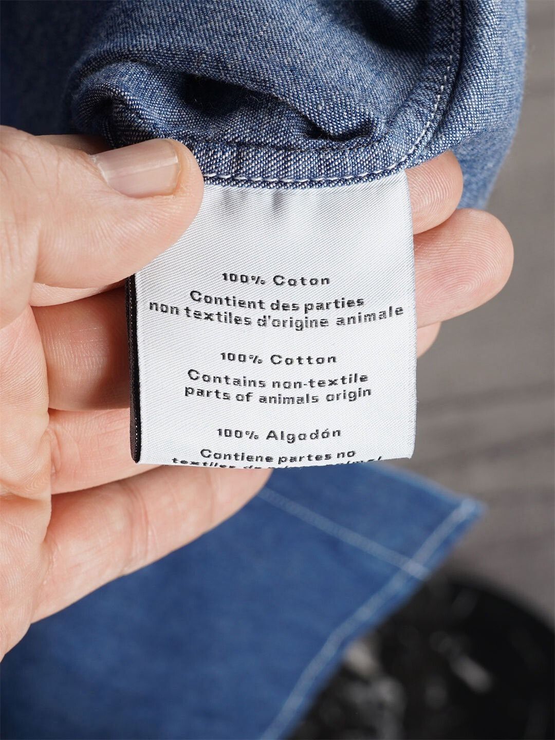 Hermes Hermes Men's Blue Denim Shirt Size US M / EU 48-50 / 2 - 6 Thumbnail