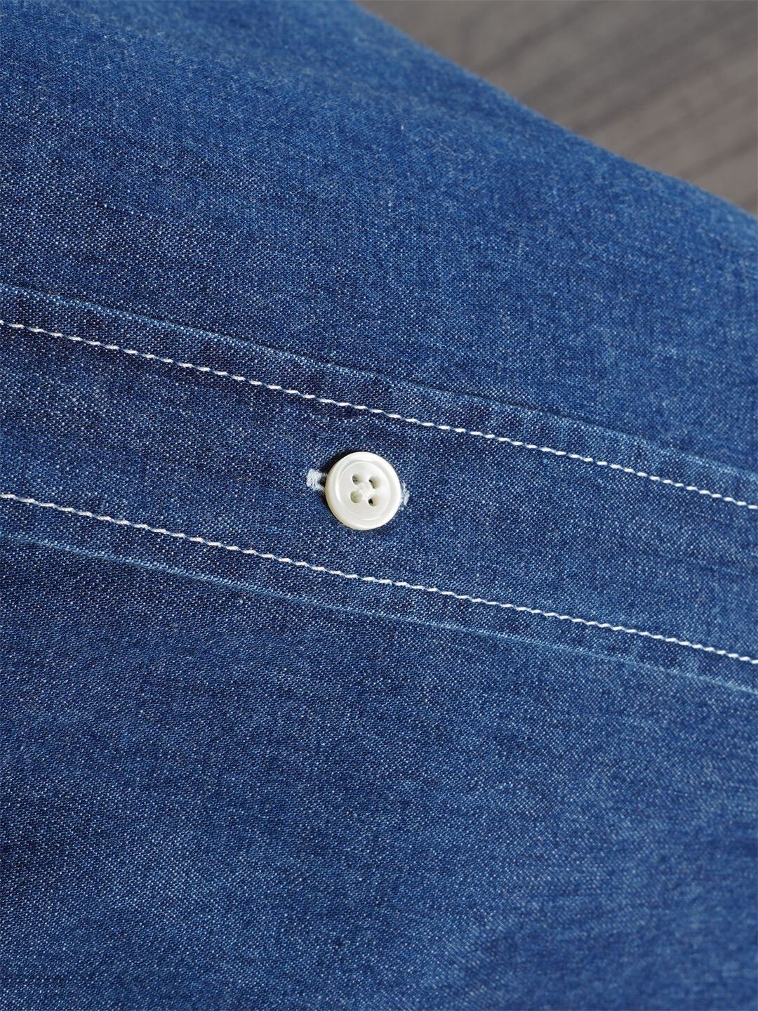 Hermes Hermes Men's Blue Denim Shirt Size US M / EU 48-50 / 2 - 4 Thumbnail