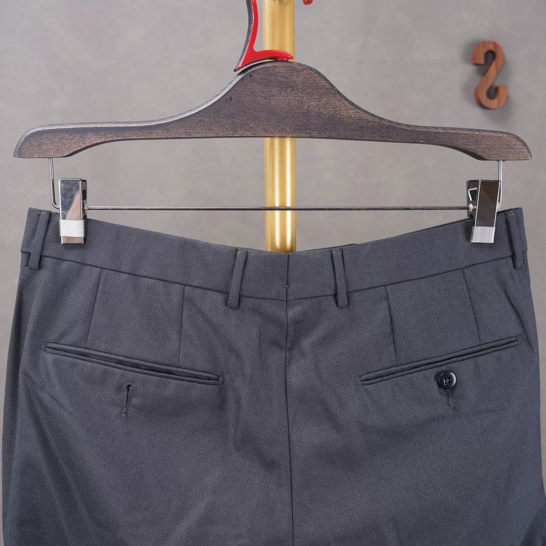 Ermenegildo Zegna ZEGNA Men's Dress Trousers Wool Silk Blend Size US 30 / EU 46 - 4 Thumbnail