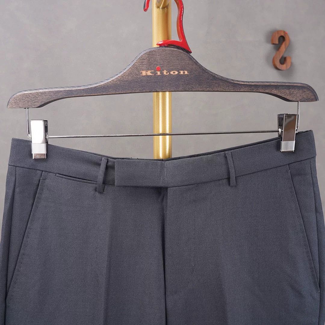 Ermenegildo Zegna ZEGNA Men's Dress Trousers Wool Silk Blend Size US 30 / EU 46 - 3 Thumbnail