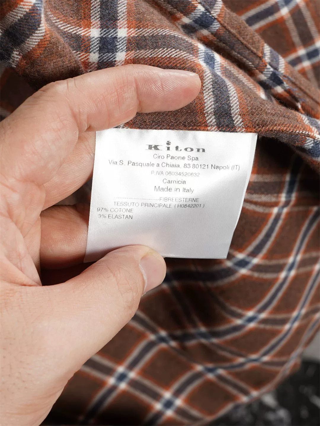 Kiton Kiton Hooded Flannel Jacket Sale Size US M / EU 48-50 / 2 - 9 Thumbnail
