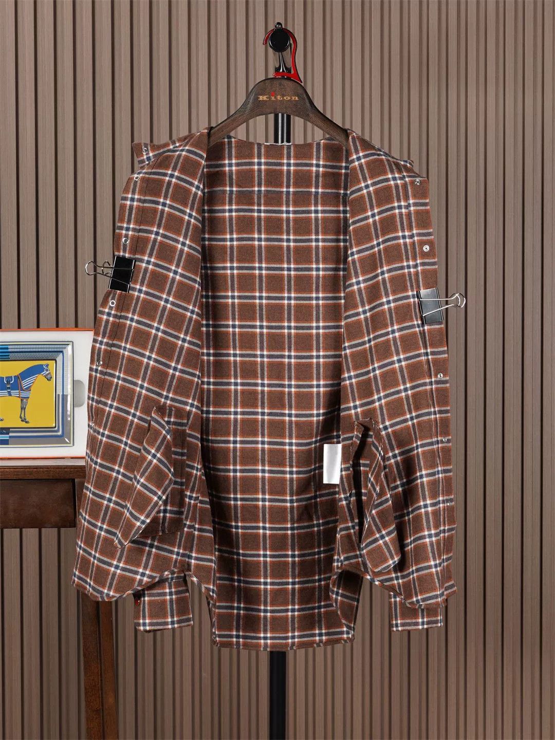 Kiton Kiton Hooded Flannel Jacket Sale Size US M / EU 48-50 / 2 - 3 Thumbnail