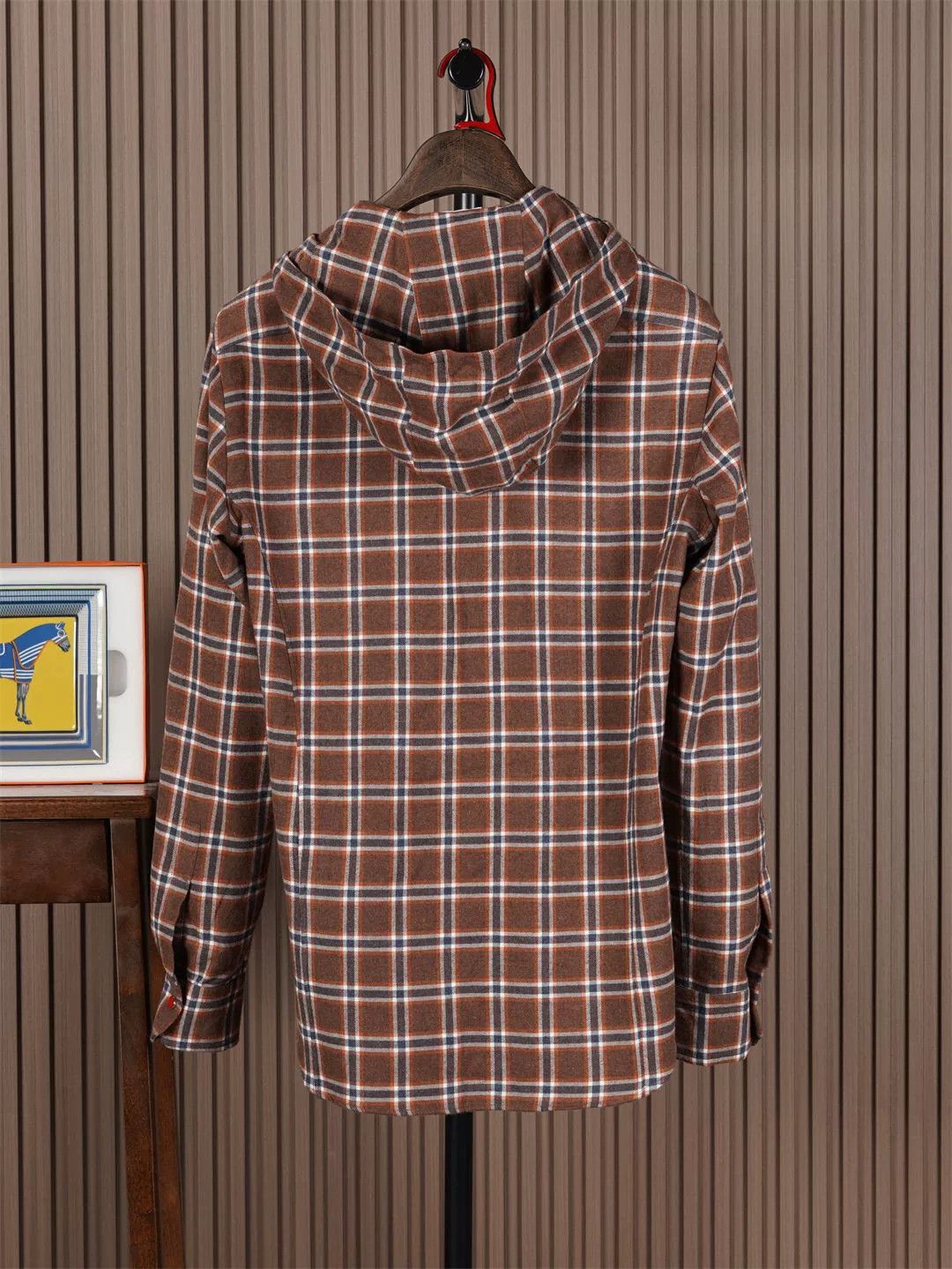 Kiton Kiton Hooded Flannel Jacket Sale Size US M / EU 48-50 / 2 - 2 Thumbnail