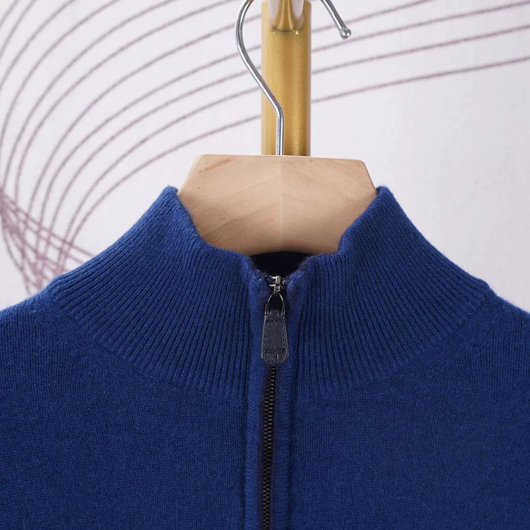 Doriani High-End Italian Cashmere Zip Sweater Size US M / EU 48-50 / 2 - 3 Thumbnail