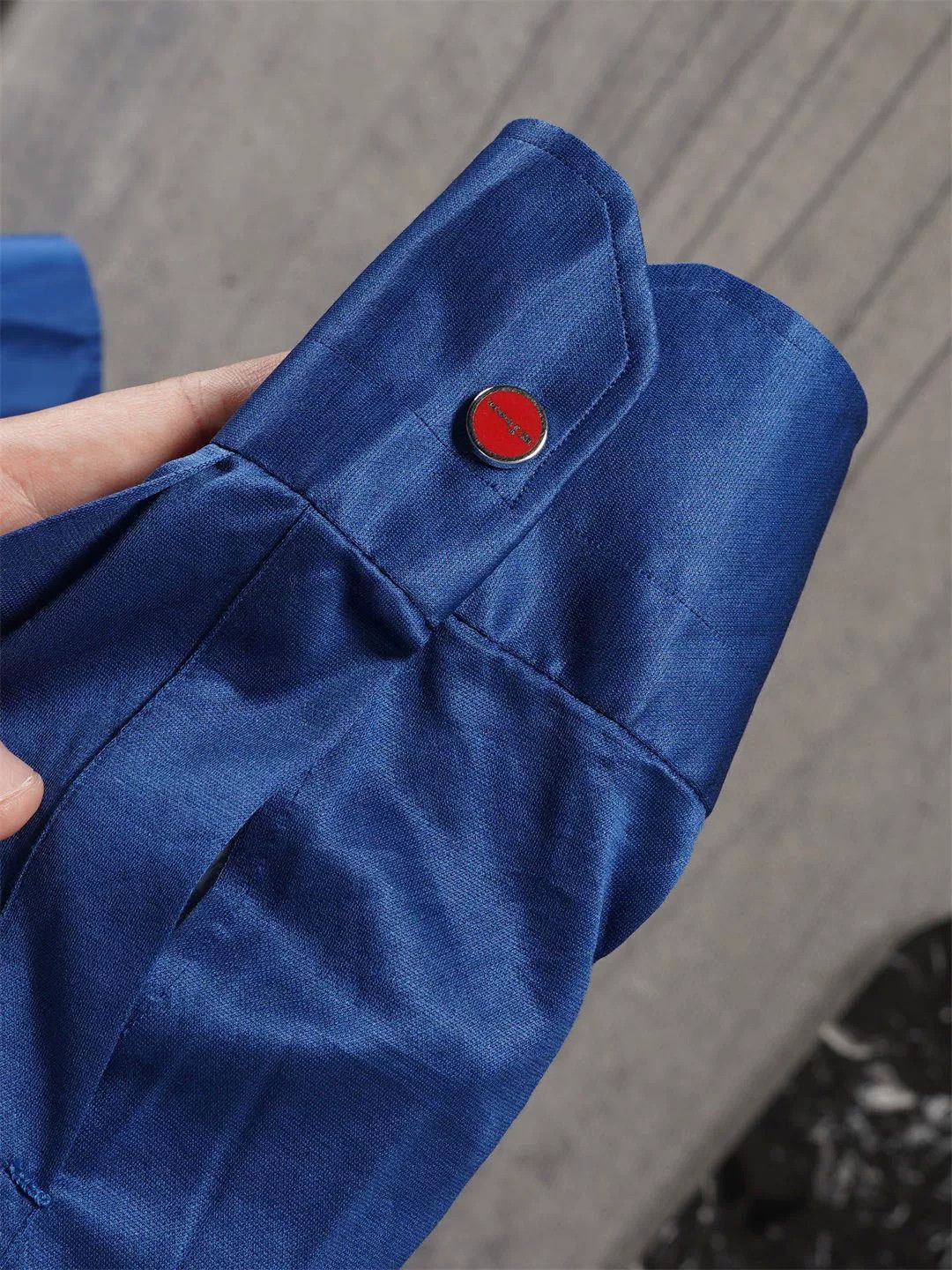 Kiton Kiton Blue Cotton Hooded Jacket Size US S / EU 44-46 / 1 - 8 Thumbnail