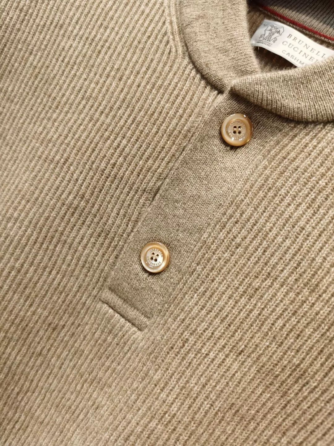 Brunello Cucinelli Brunello Cucinelli Cashmere Henley Sweater Size US M / EU 48-50 / 2 - 4 Thumbnail