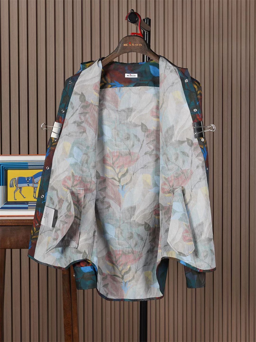 Kiton Kiton Cotton Hooded Jacket with Print Size US M / EU 48-50 / 2 - 3 Thumbnail