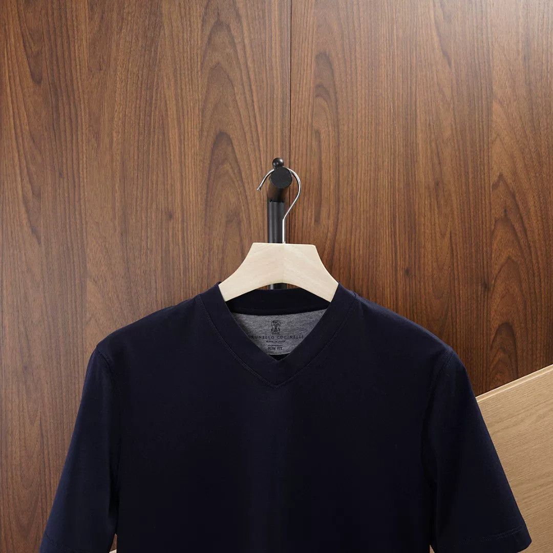 Brunello Cucinelli Brunello Cucinelli Men's Short Sleeve Shirt Size US S / EU 44-46 / 1 - 3 Thumbnail