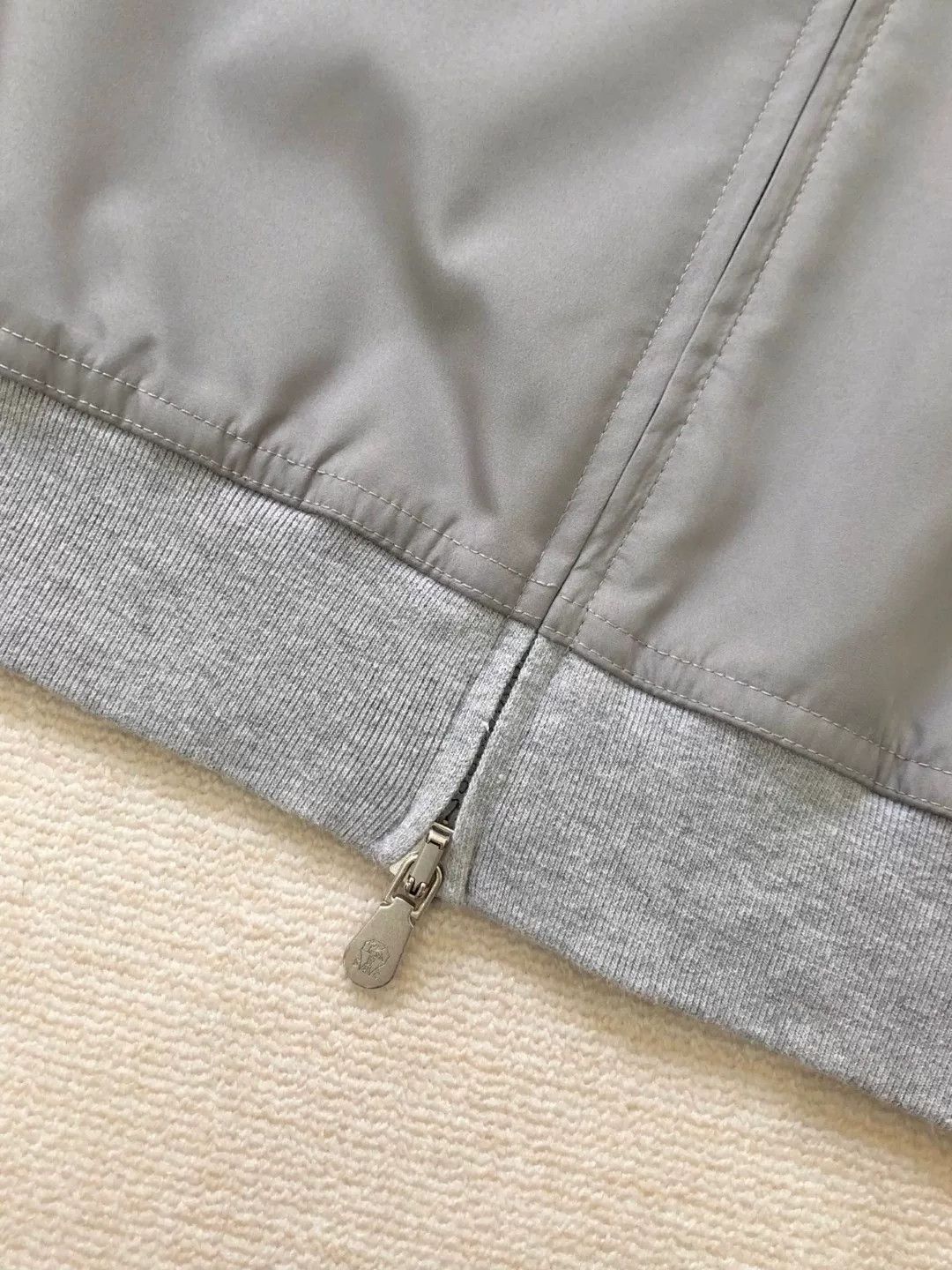 Brunello Cucinelli Brunello Cucinelli Gray Bomber Jacket Size US S / EU 44-46 / 1 - 7 Thumbnail