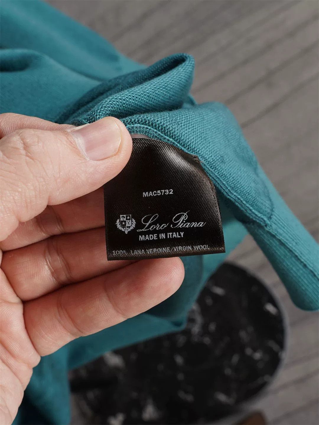 Loro Piana Loro Piana Turquoise Knit Sweater Size US L / EU 52-54 / 3 - 8 Thumbnail