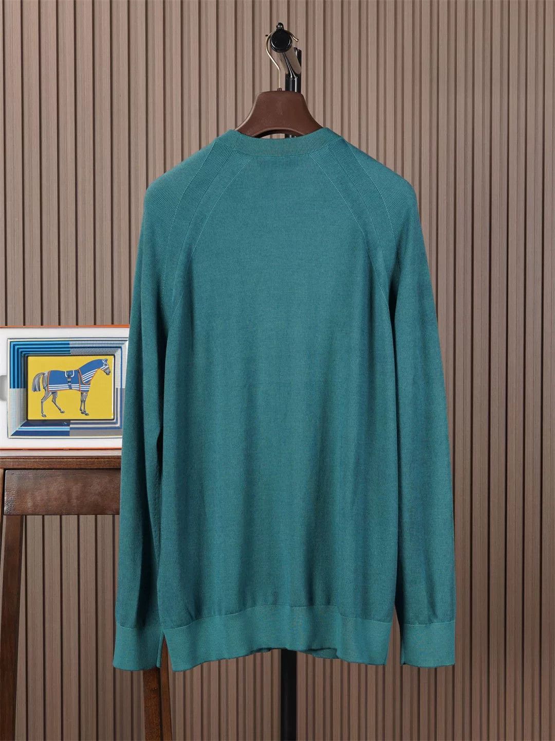 Loro Piana Loro Piana Turquoise Knit Sweater Size US L / EU 52-54 / 3 - 2 Thumbnail
