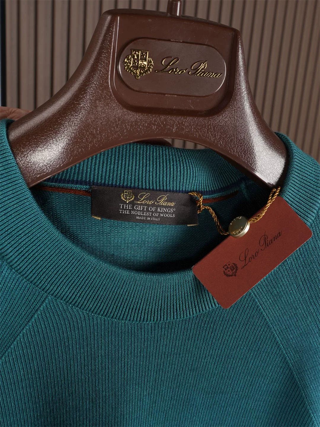 Loro Piana Loro Piana Turquoise Knit Sweater Size US L / EU 52-54 / 3 - 4 Thumbnail