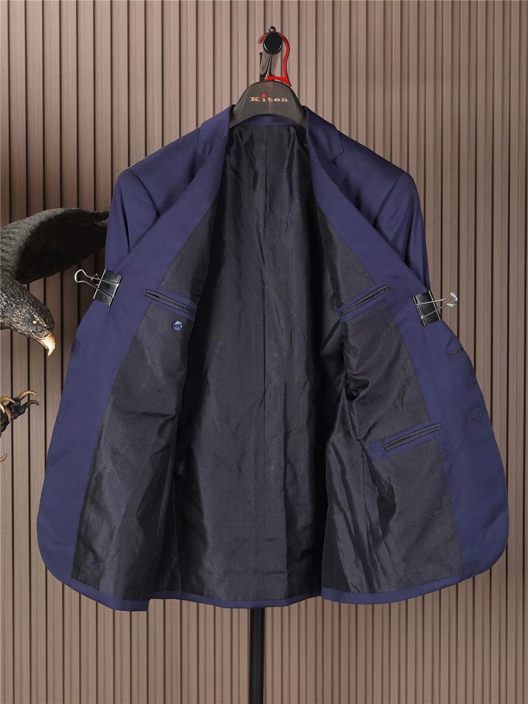 Stefano Ricci Stefano Ricci Blue Wool Blazer Size US L / EU 52-54 / 3 - 3 Thumbnail